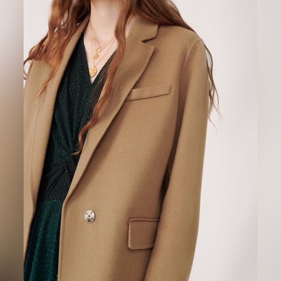 Maje Camel Color Light Coat - Picture 3 of 13